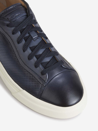 Leather Perforated Sneakers