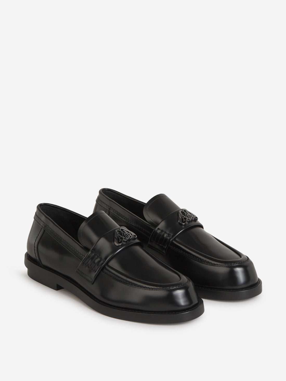 Logo Leather Loafers