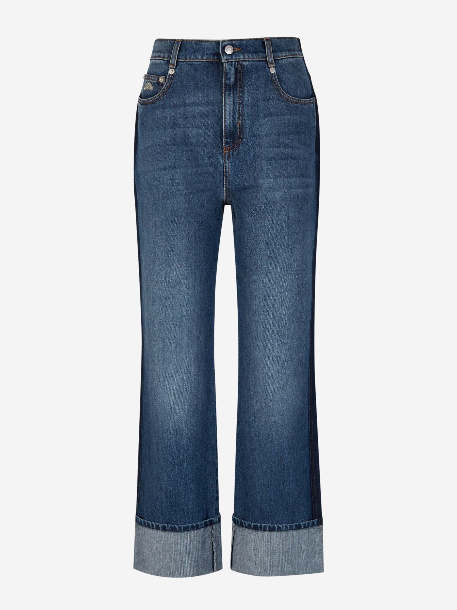 Boyfriend Baggy Jeans Alexander McQueen Luxury Brand Outlet