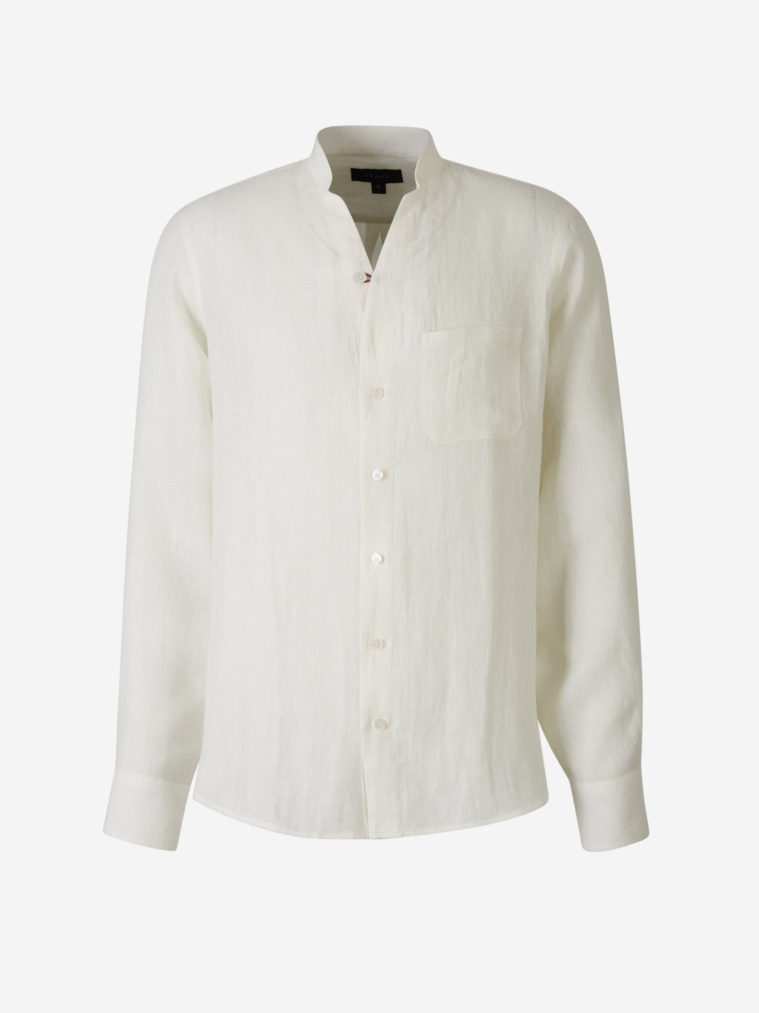 Sease Camisa Fish Tail Lino color Blanco sku 531-006163 01 - Foto 1