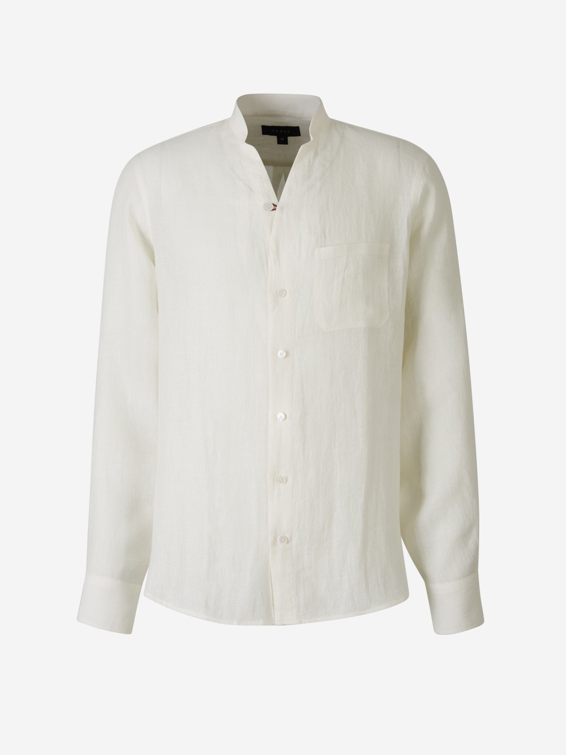 Sease Camisa Fish Tail Lino color Blanco sku 531-006163 01 - Foto 1