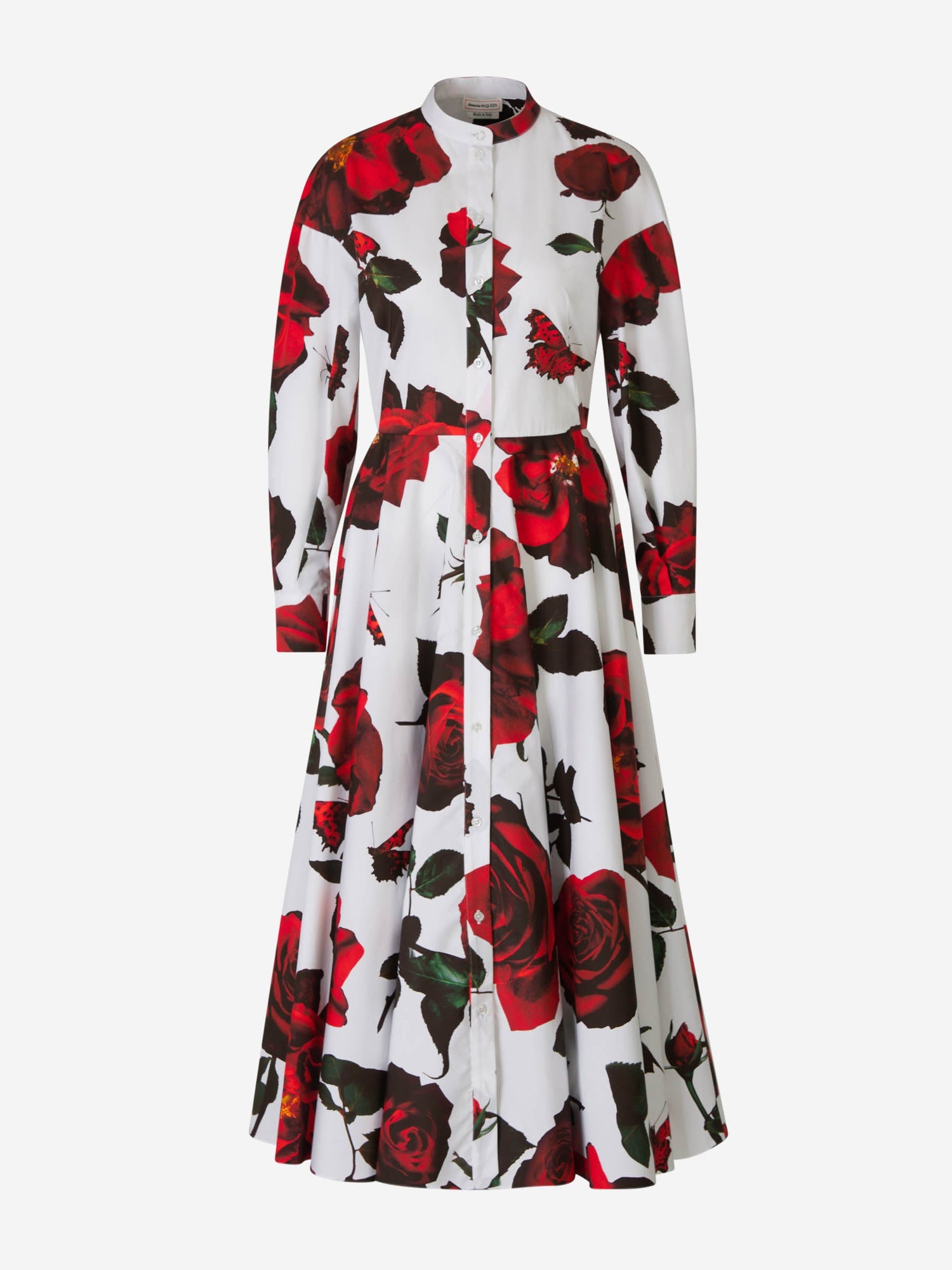 Alexander McQueen Vestido Midi Motivo Tudor Rose color Floral sku 721-000252 01 - Foto 1