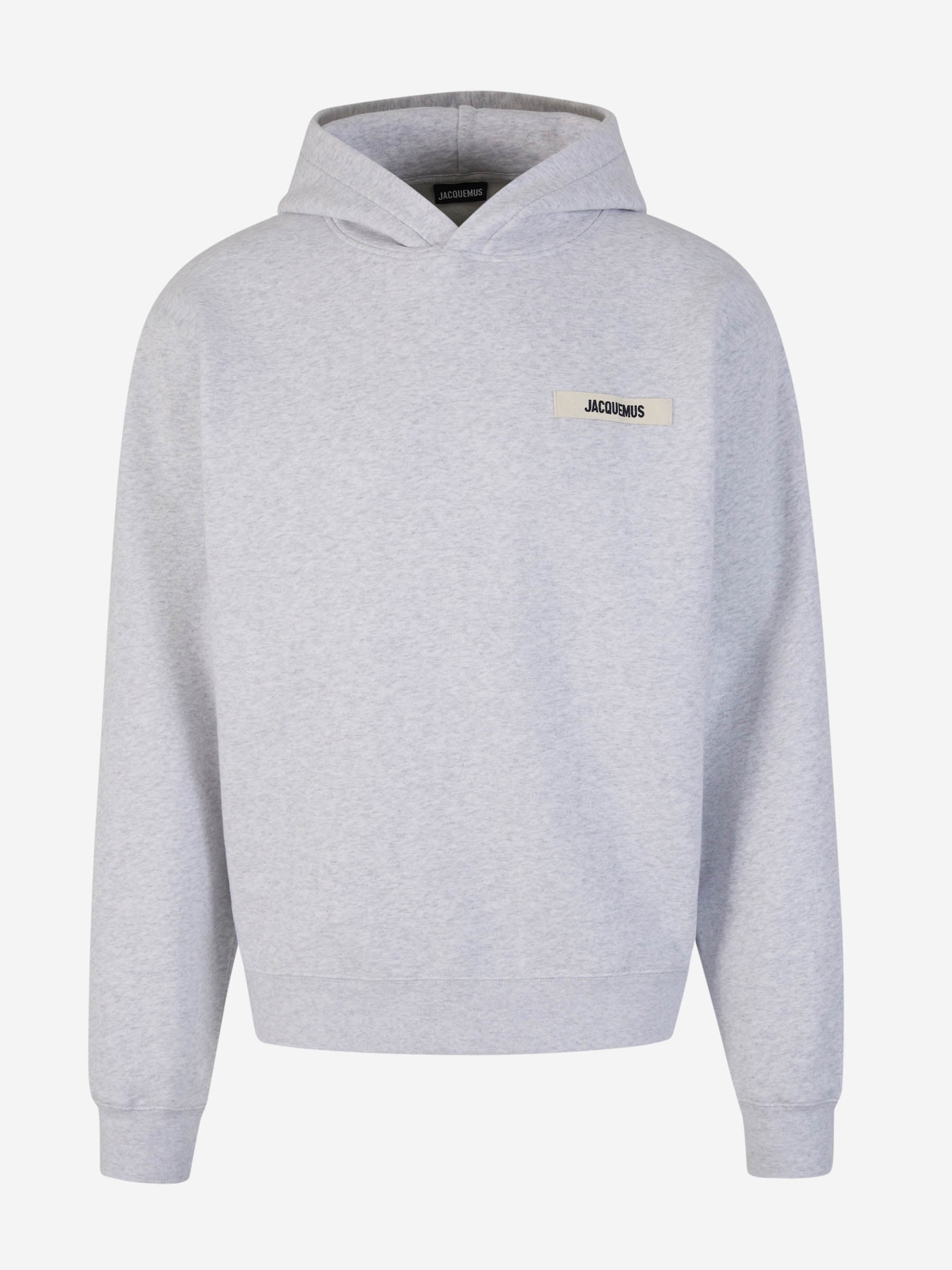 Jacquemus Sudadera Capucha Algodón color Gris Claro sku 545-001565 01 - Foto 1