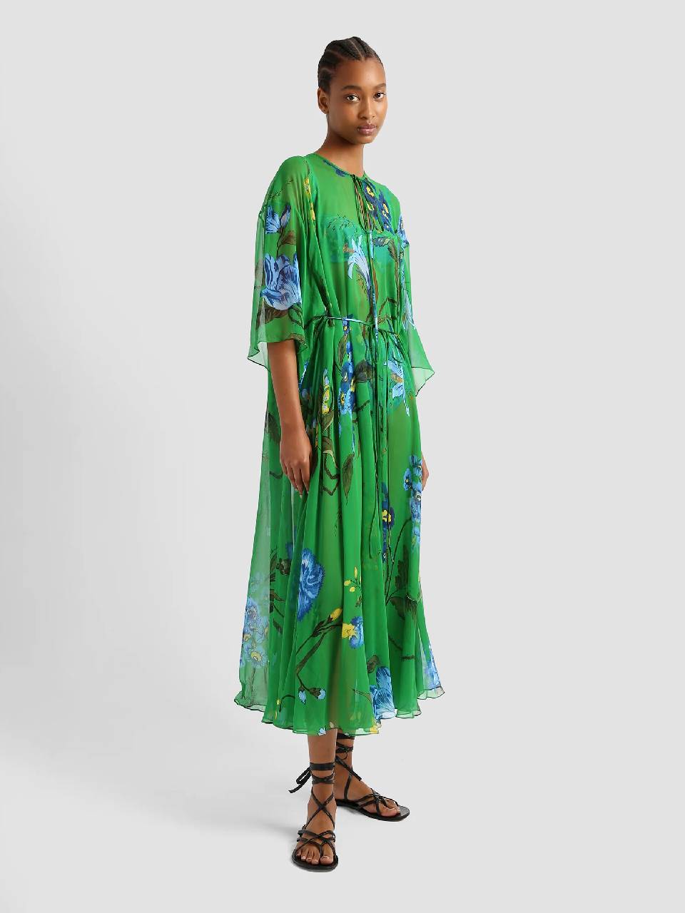 Erdem Vestido Midi Kaftan color Verde Claro sku 721-000301 01 - Foto 2