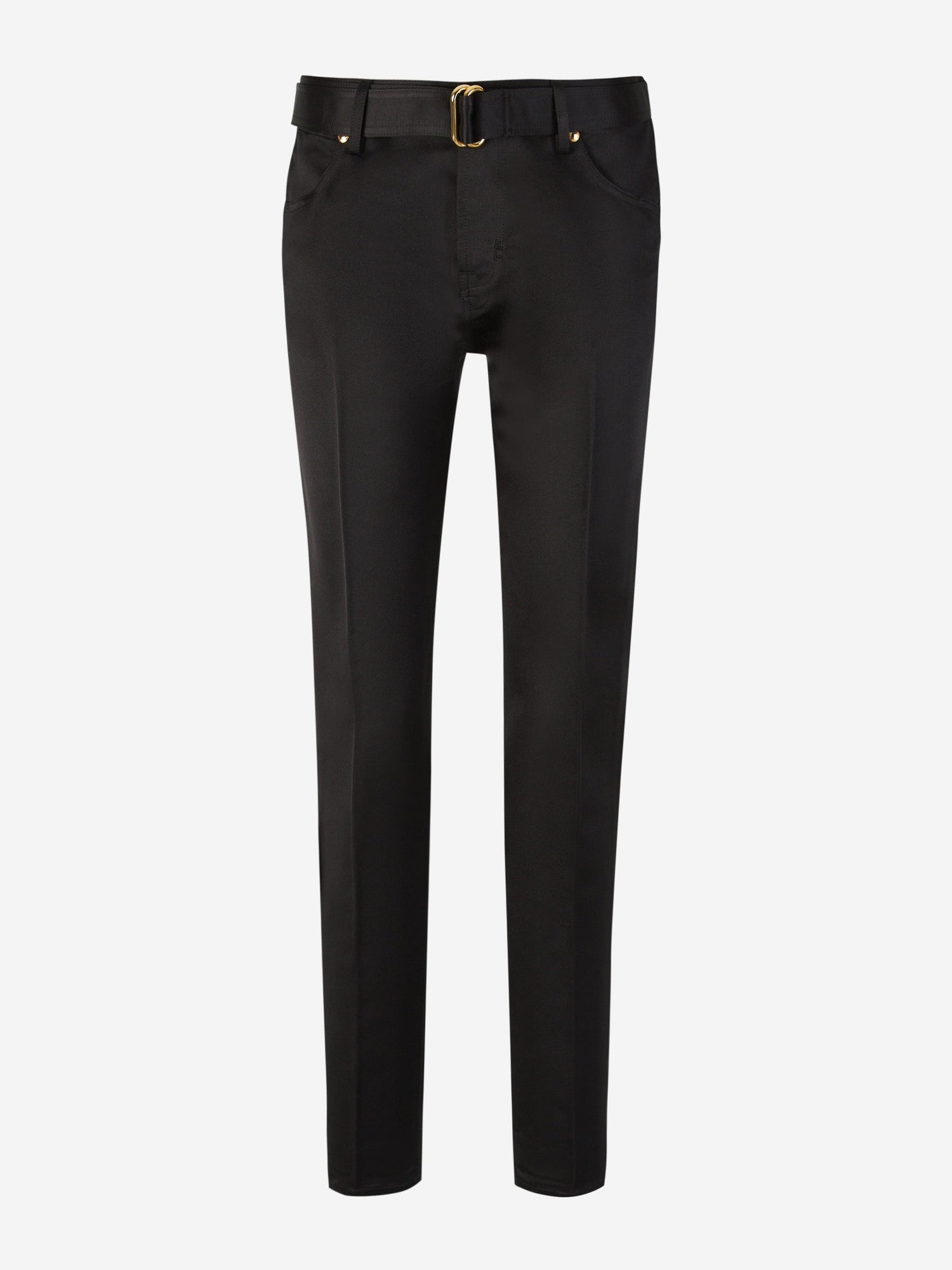 Tom Ford Pantalones Seda Cinturón color Negro sku 761-003378 01 - Foto 1