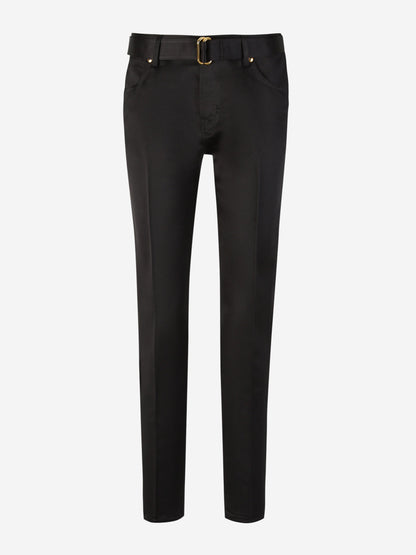 Tom Ford Pantalones Seda Cinturón color Negro sku 761-003378 01 - Foto 1