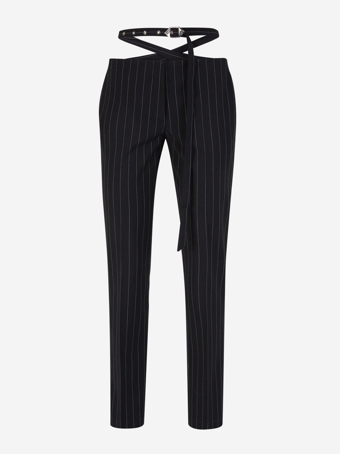 Striped Belt Pants