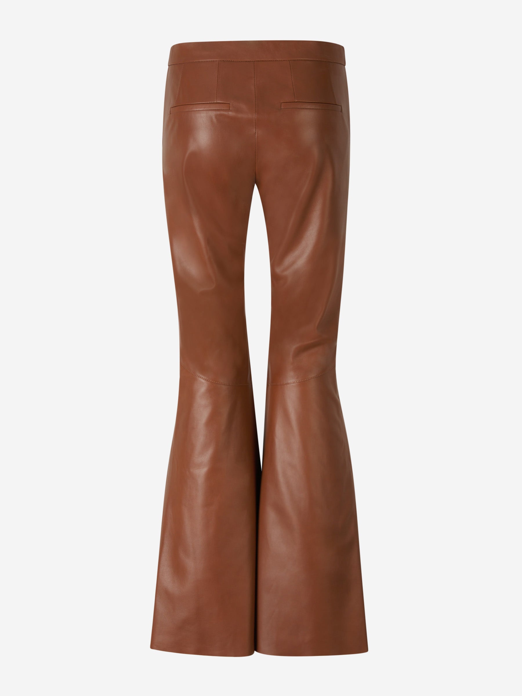 Flared Leather Pants