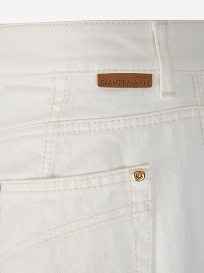 Cotton Flared Jeans