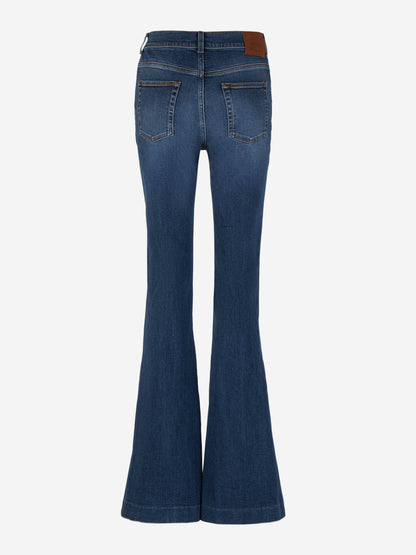 Cotton Flare Jeans