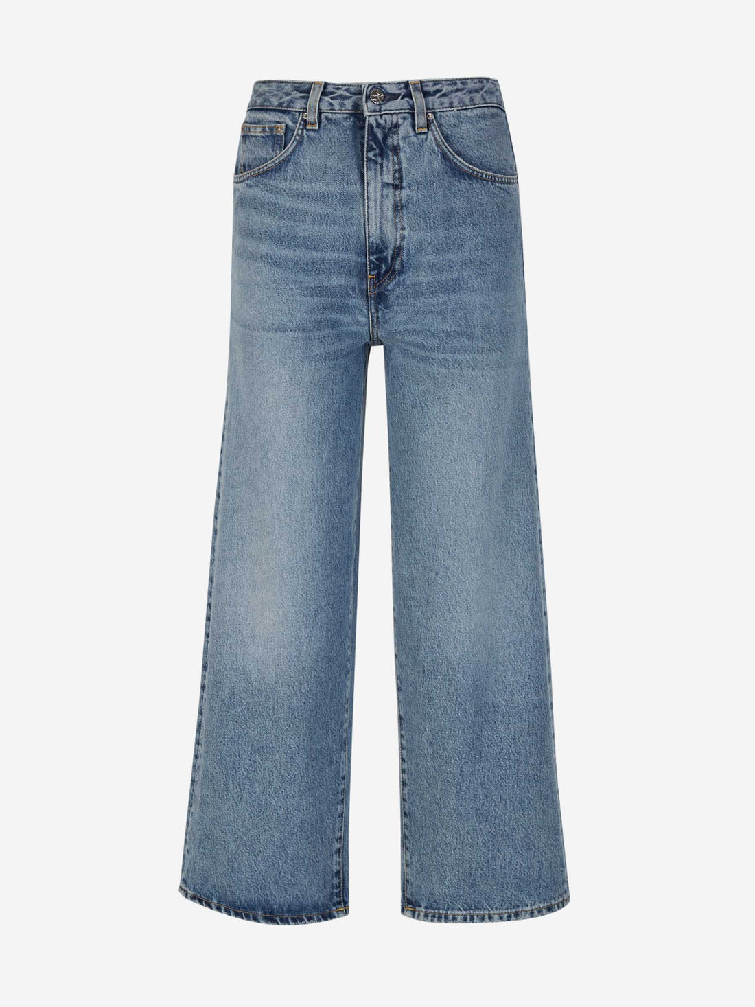 Wide Leg Cotton Jeans