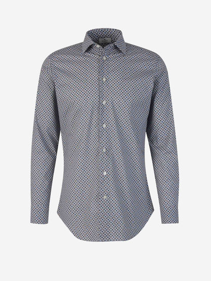 Etro Camisa Algodón Estampada color Azul sku 531-006211 01 - Foto 1