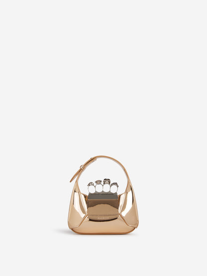 Alexander McQueen Bolso de Mano Hobo Mini color Dorado sku 810-007536 01 - Foto 1