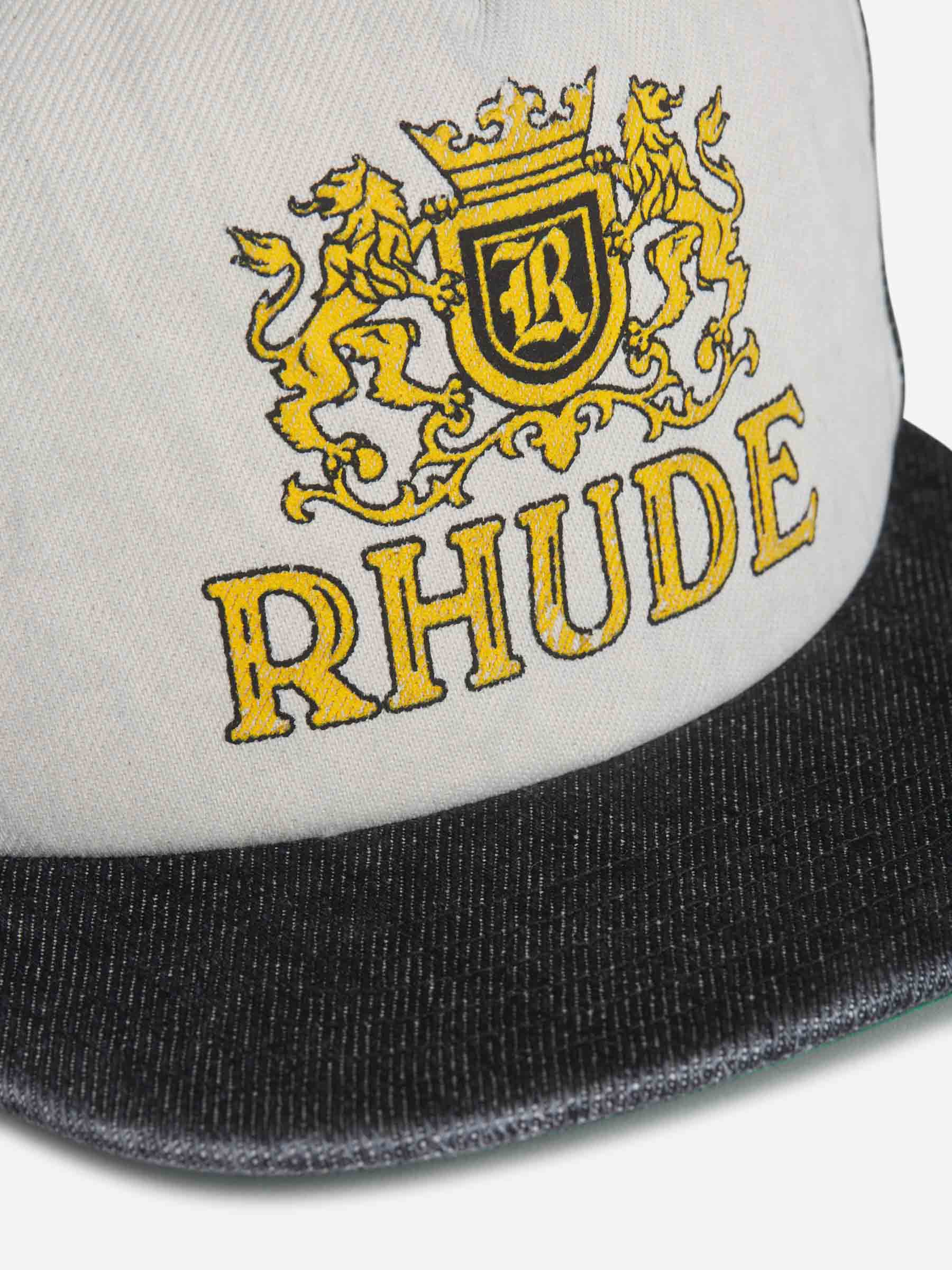 Rhude Gorra Logo Cresta color Blanco y Negro sku 695-001465 00 - Foto 4