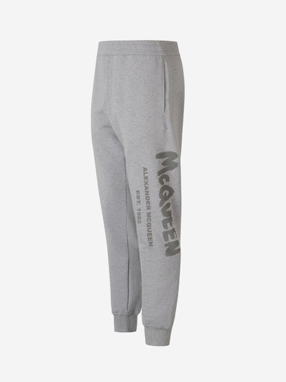 Alexander McQueen Joggers Logo Estampado color Gris Claro sku 521-002820 01 - Foto 2