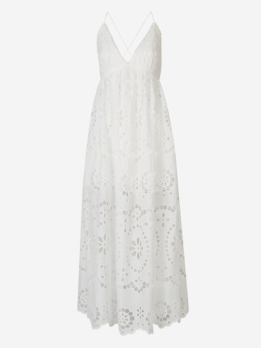 Embroidered Midi Dress