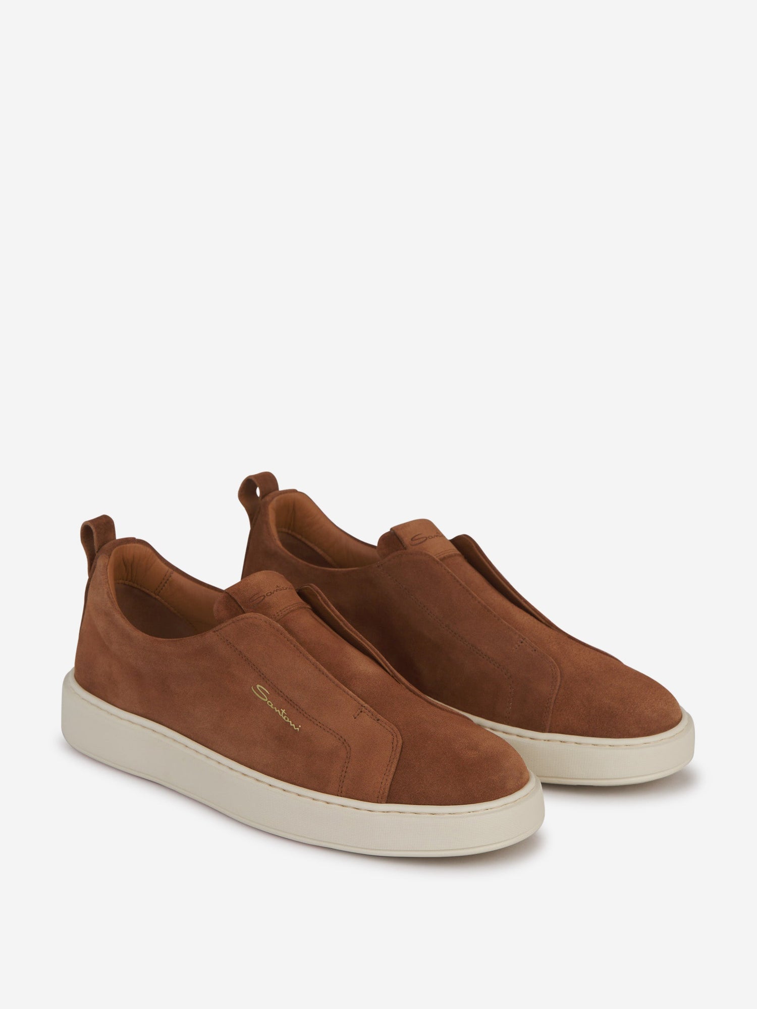 Leather Slip-On Sneakers