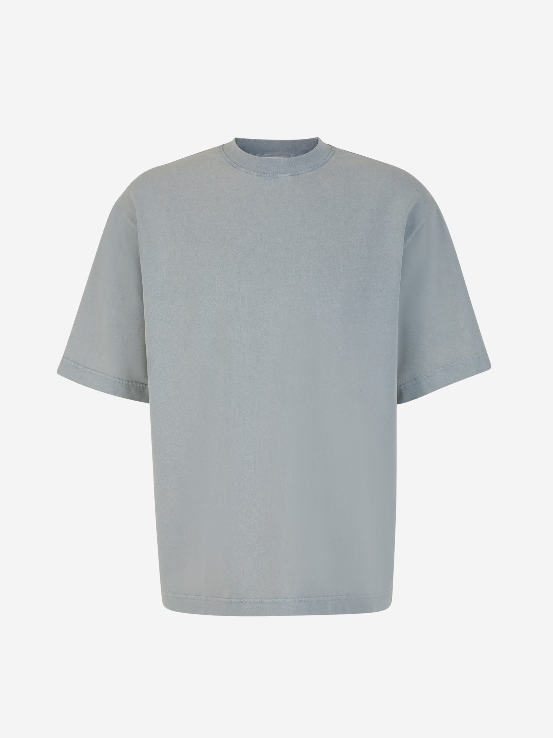 Acne Studios Camiseta Algodón Lisa color Azul Cielo sku 553-003528 02 - Foto 2