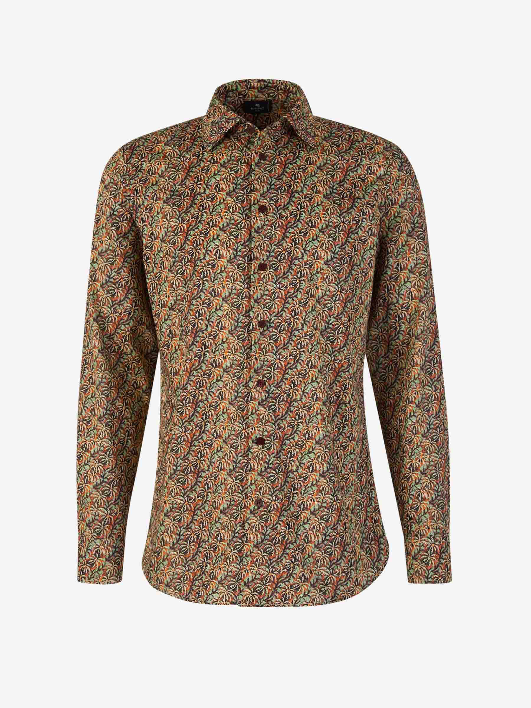 Etro Camisa Algodón Coqueros color Terracota sku 531-006213 01 - Foto 1