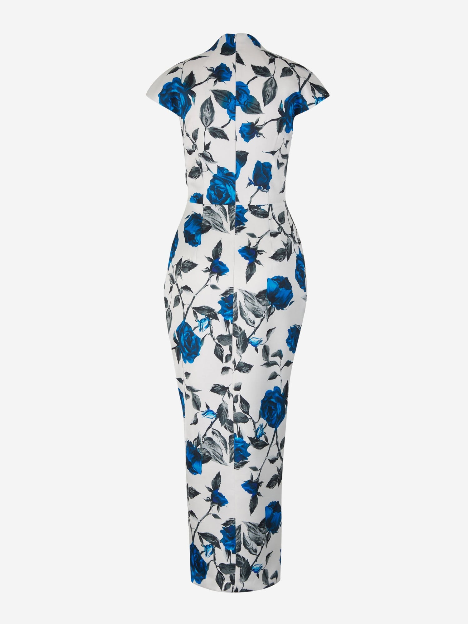 Floral Motif Midi Dress