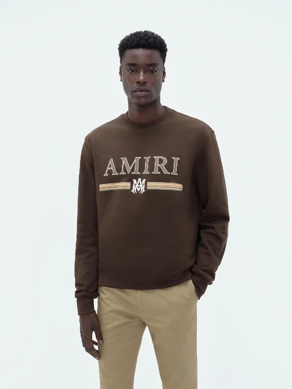 Logo Crewneck Sweatshirt Amiri Luxury Brand Outlet