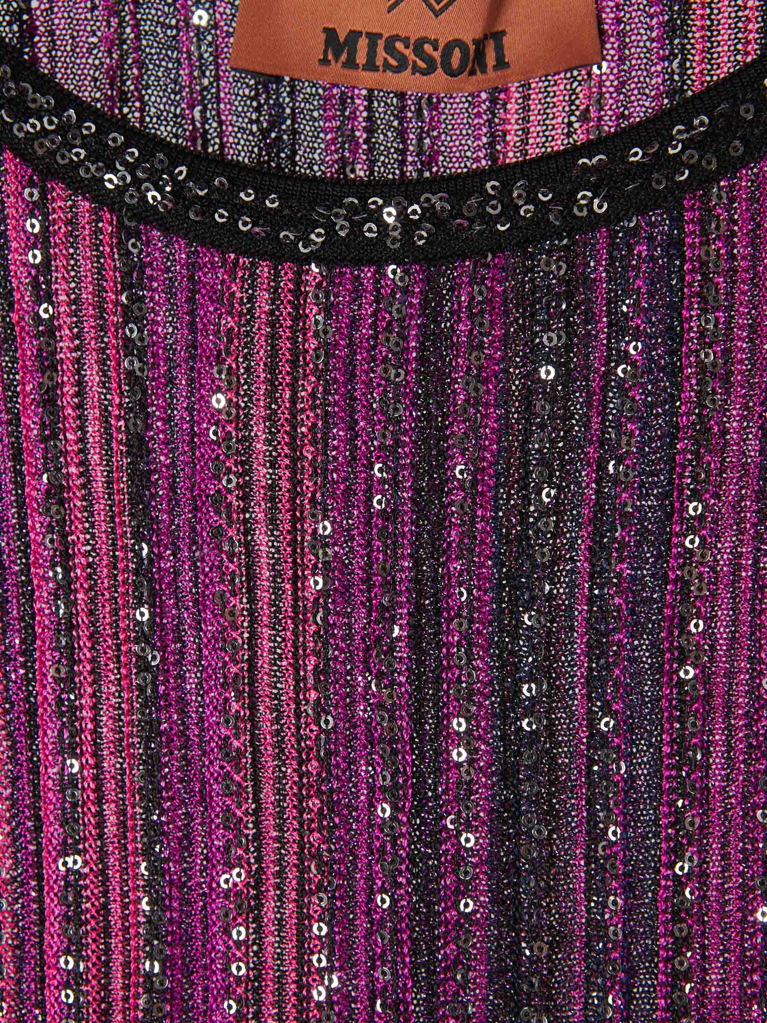 Missoni Vestido Lentejuelas Mini color Purpura Oscuro sku 731-005795 01 - Foto 3