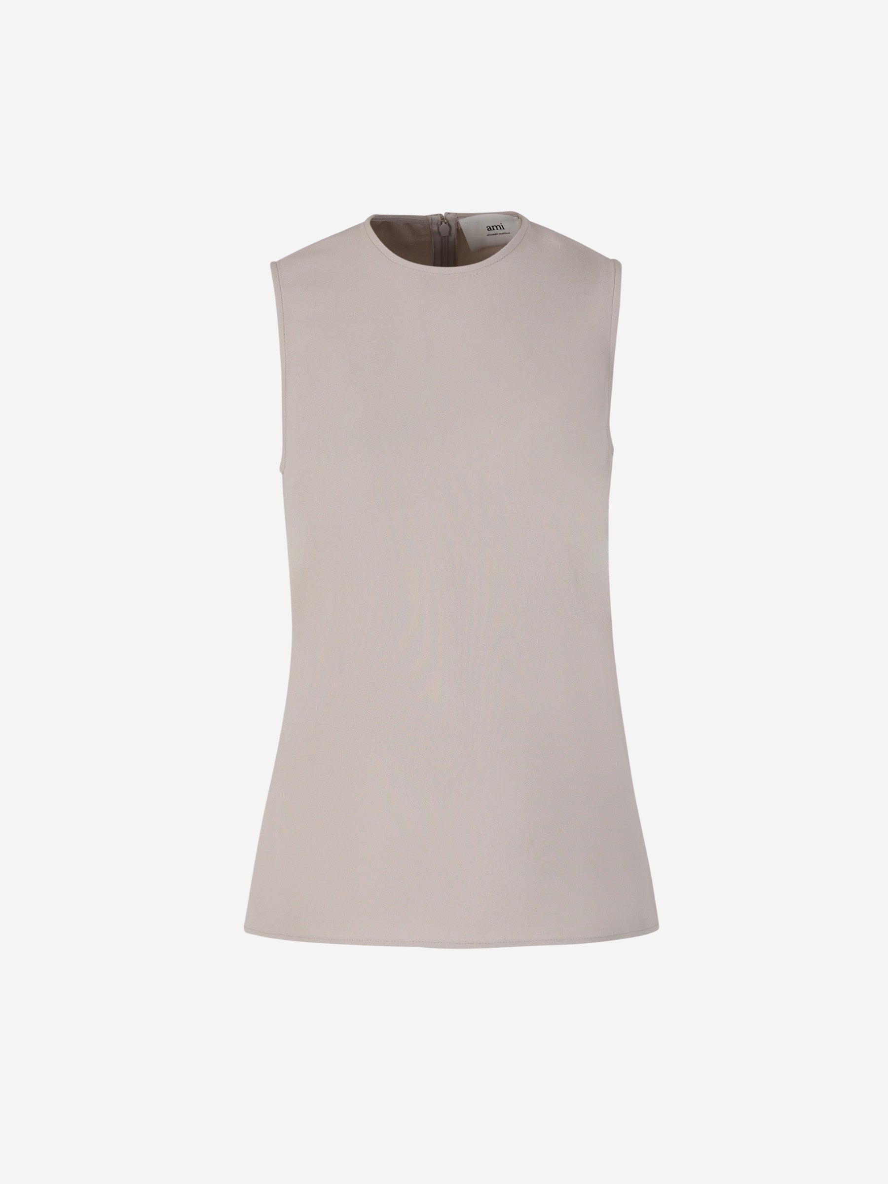 Ami Paris Top Fluido Viscosa color Gris Piedra sku 703-002078 01 - Foto 1