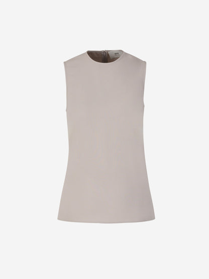 Ami Paris Top Fluido Viscosa color Gris Piedra sku 703-002078 01 - Foto 1