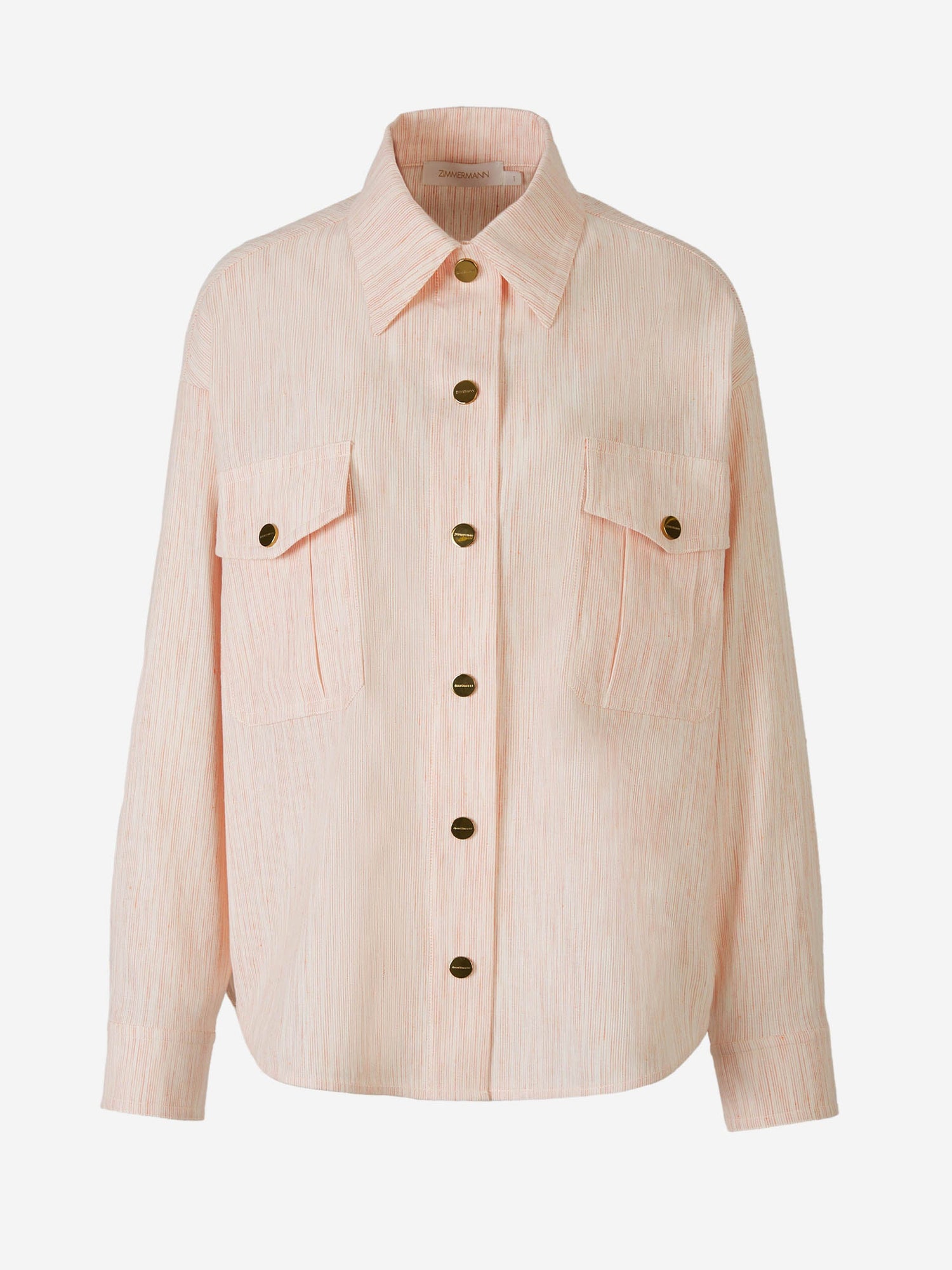 Zimmermann Camisa Tranquility Stripe color Rosa sku 701-002071 00 - Foto 2