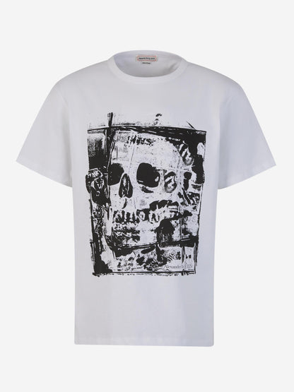 Alexander McQueen Camiseta Estampada Algodón color Blanco sku 553-003583 01 - Foto 1