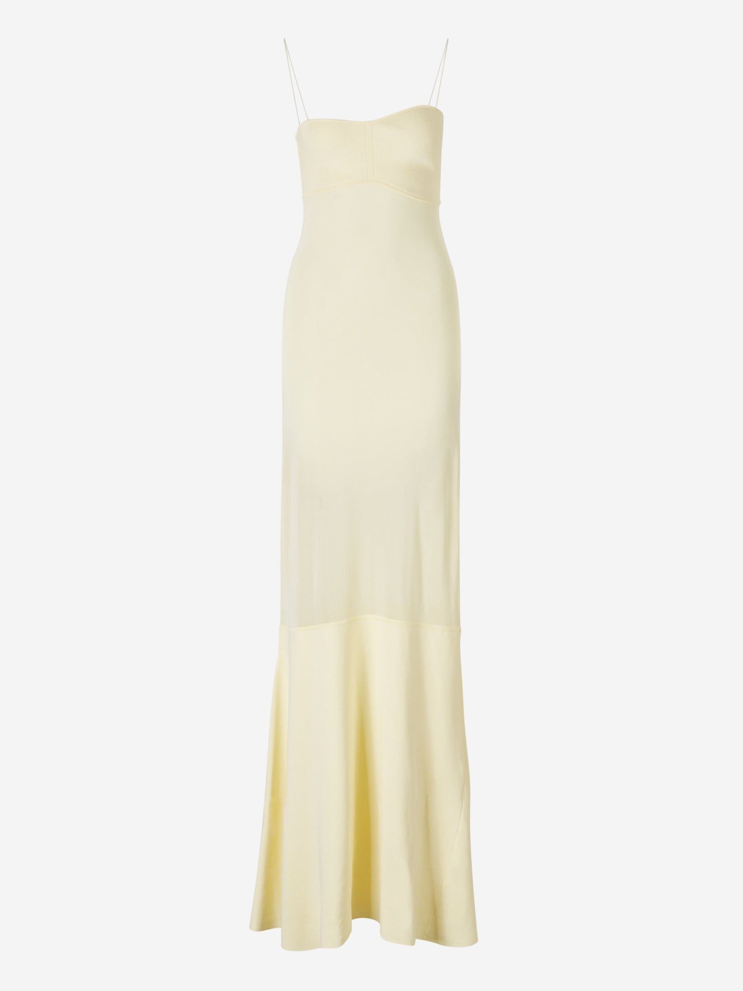 Jacquemus Vestido Maxi La Robe Fino color Amarillo Claro sku 732-001283 01 - Foto 2