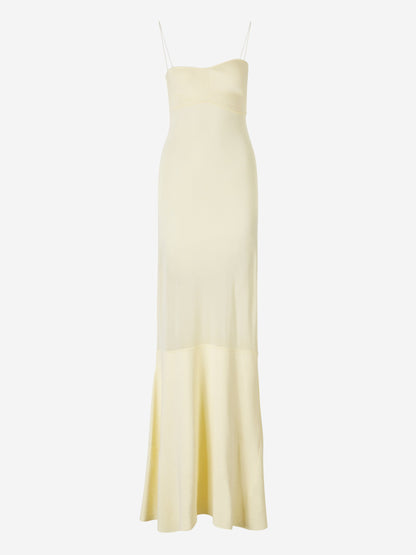 Jacquemus Vestido Maxi La Robe Fino color Amarillo Claro sku 732-001283 01 - Foto 2