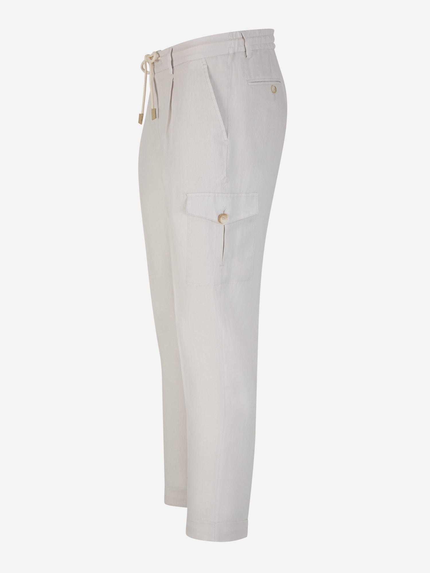 Linen Cargo Trousers