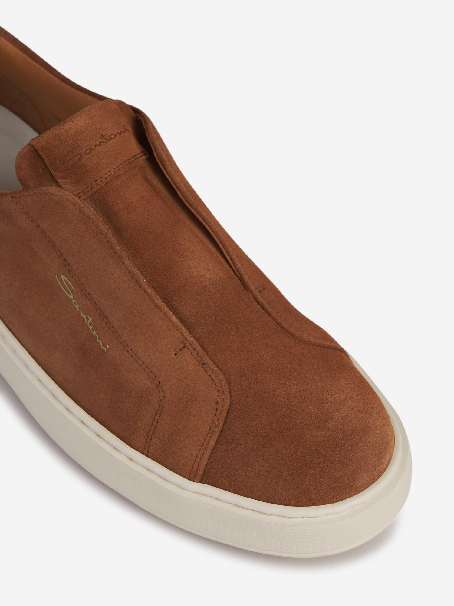 Leather Slip-On Sneakers