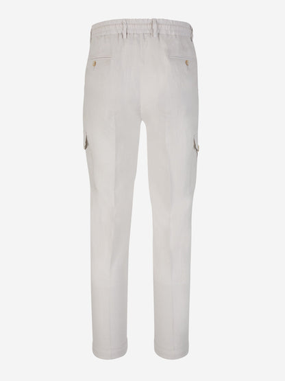 Linen Cargo Trousers