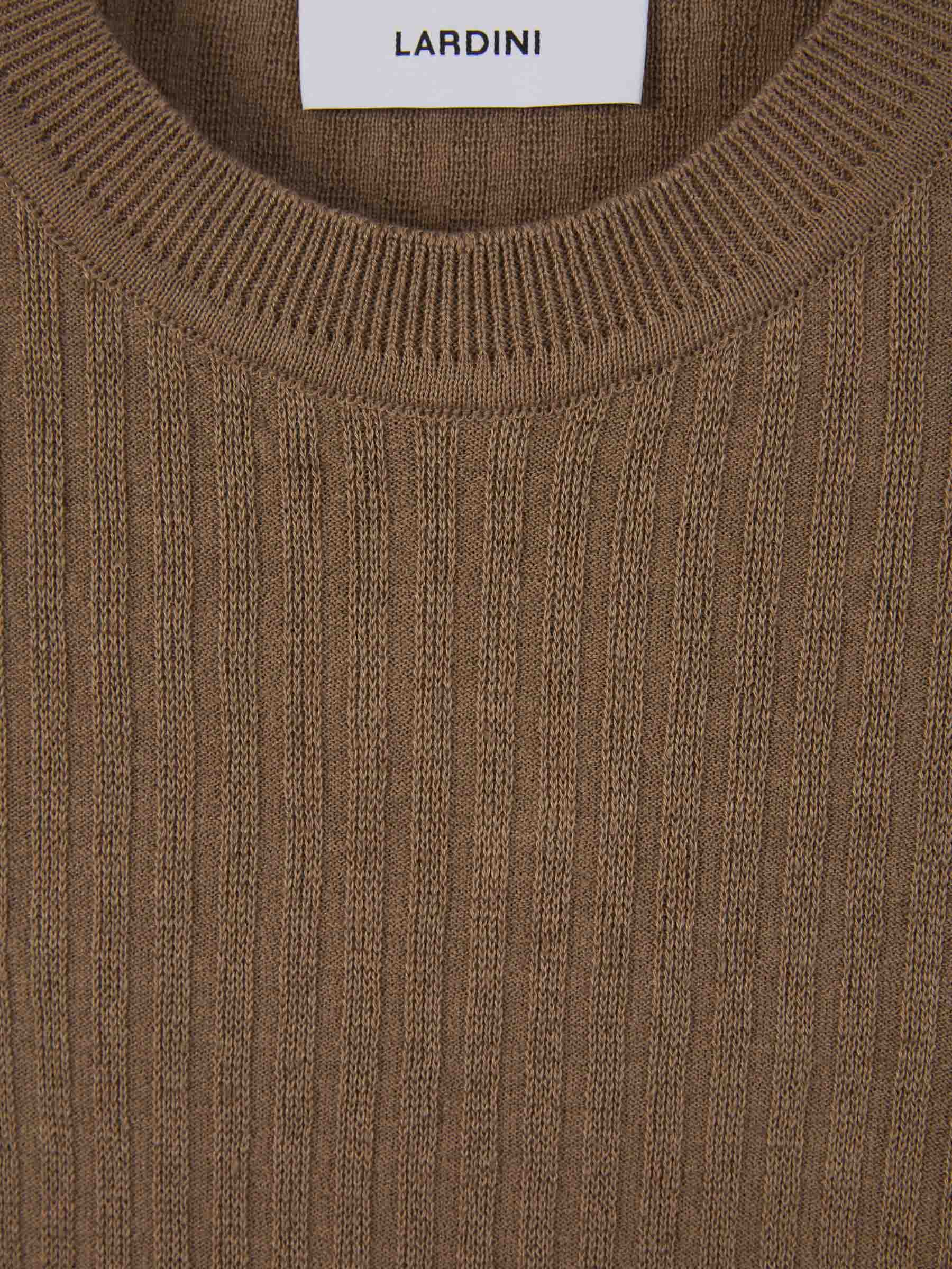 Ribbed Knit T-Shirt