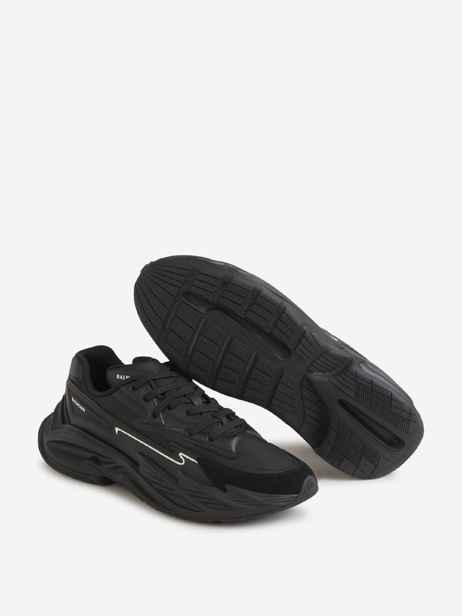 Leather Run-Row Sneakers