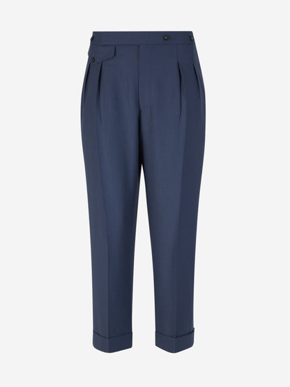 Victoria Beckham Pantalones Formales Capri color Azul Marino sku 761-003502 01 - Foto 1