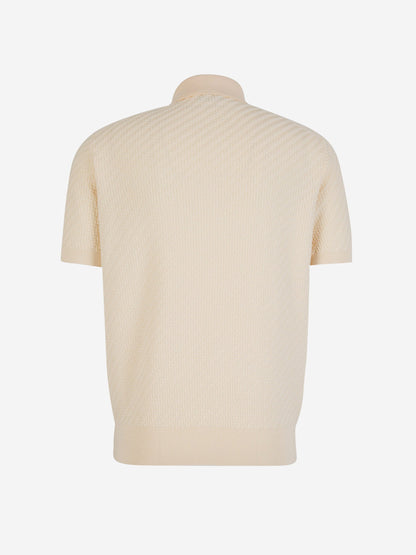 Textured Knit Polo