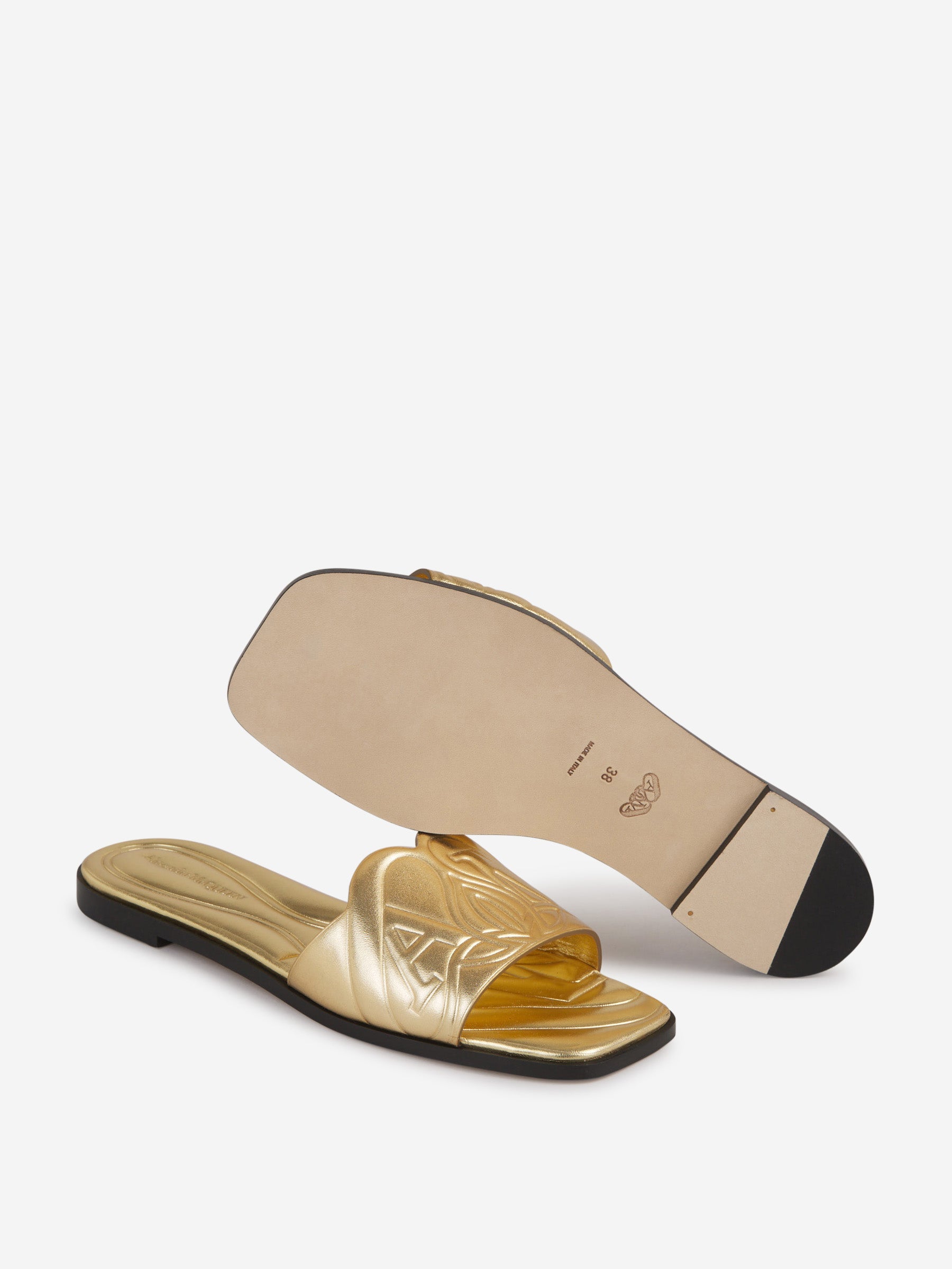 Logo Leather Sandals