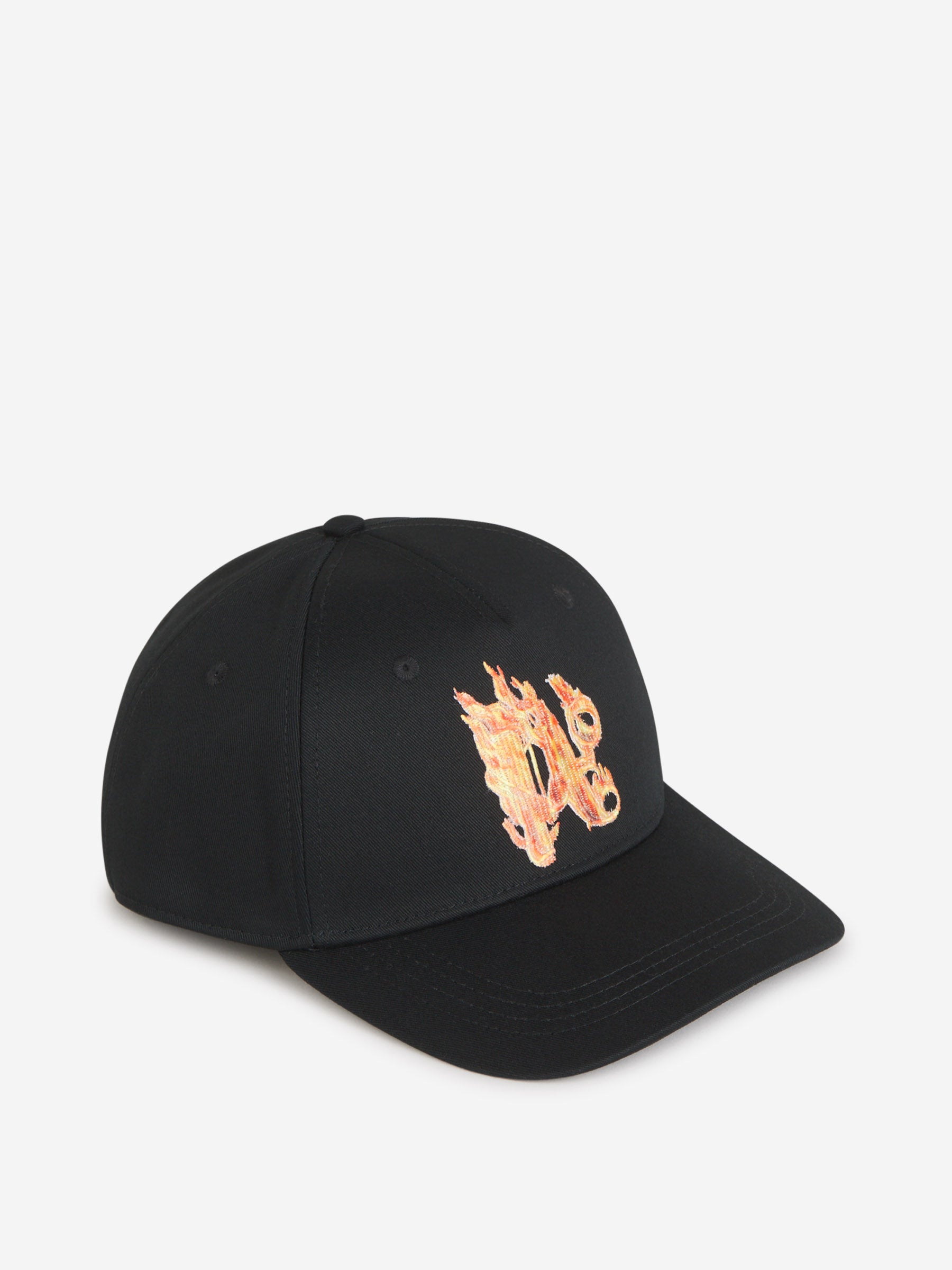 Palm Angels Gorra Monograma Burning color Negro sku 695-001482 01 - Foto 1