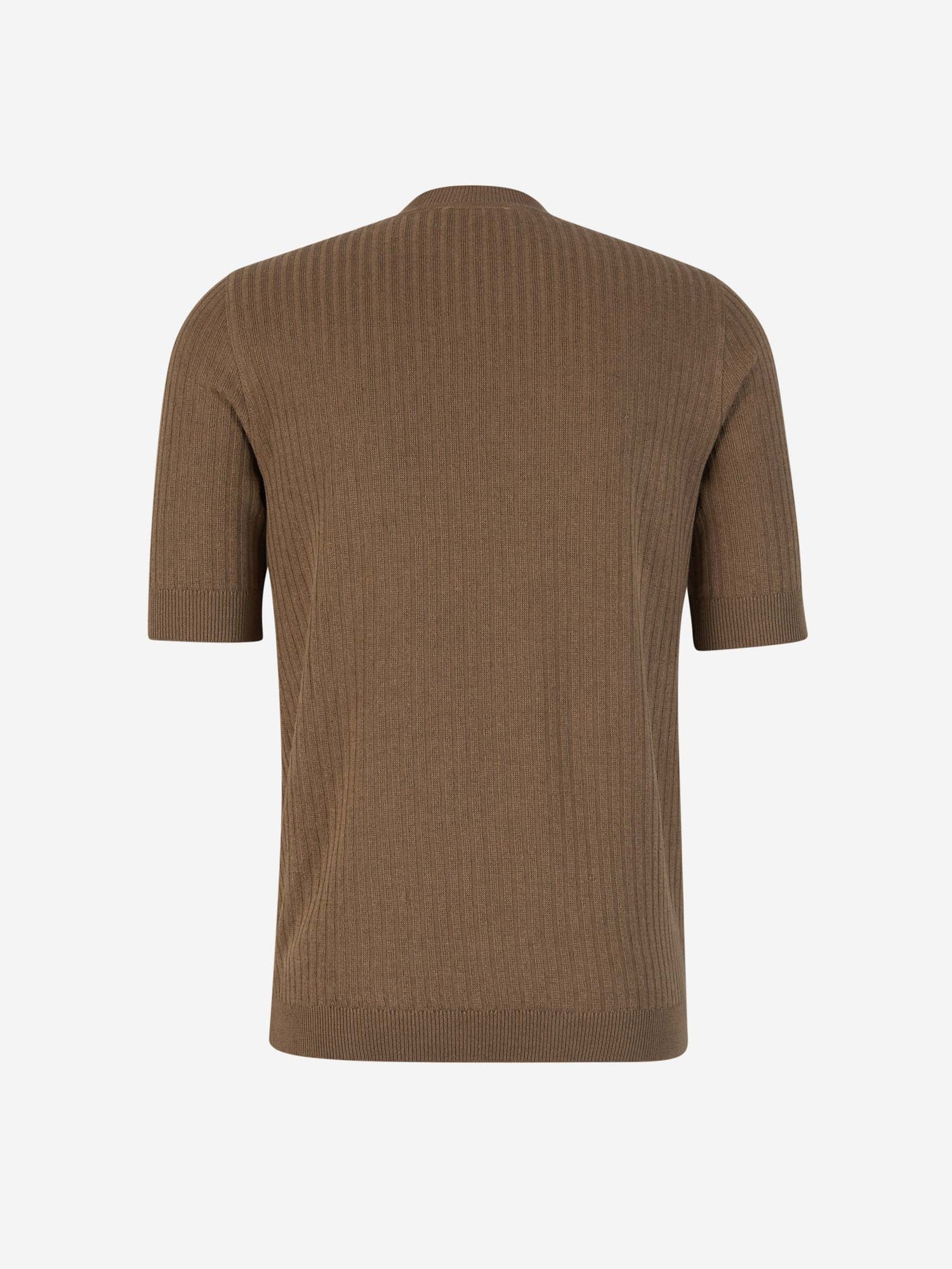 Ribbed Knit T-Shirt