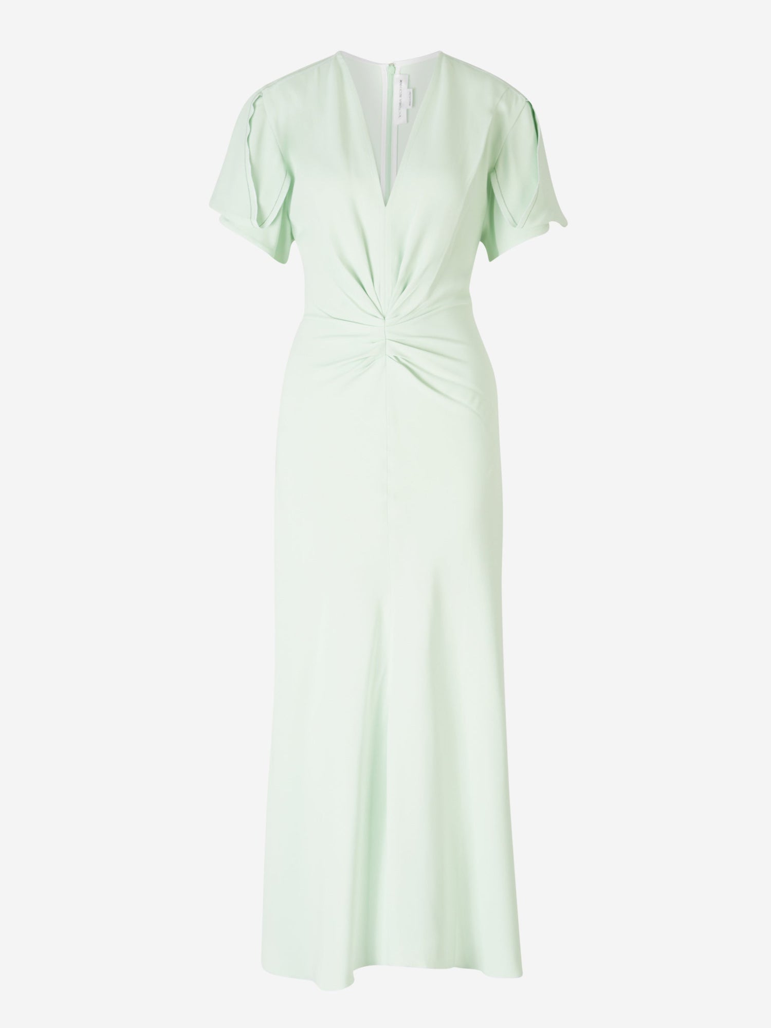 Victoria Beckham Vestido Midi Crepé color Verde Menta sku 721-000236 01 - Foto 1