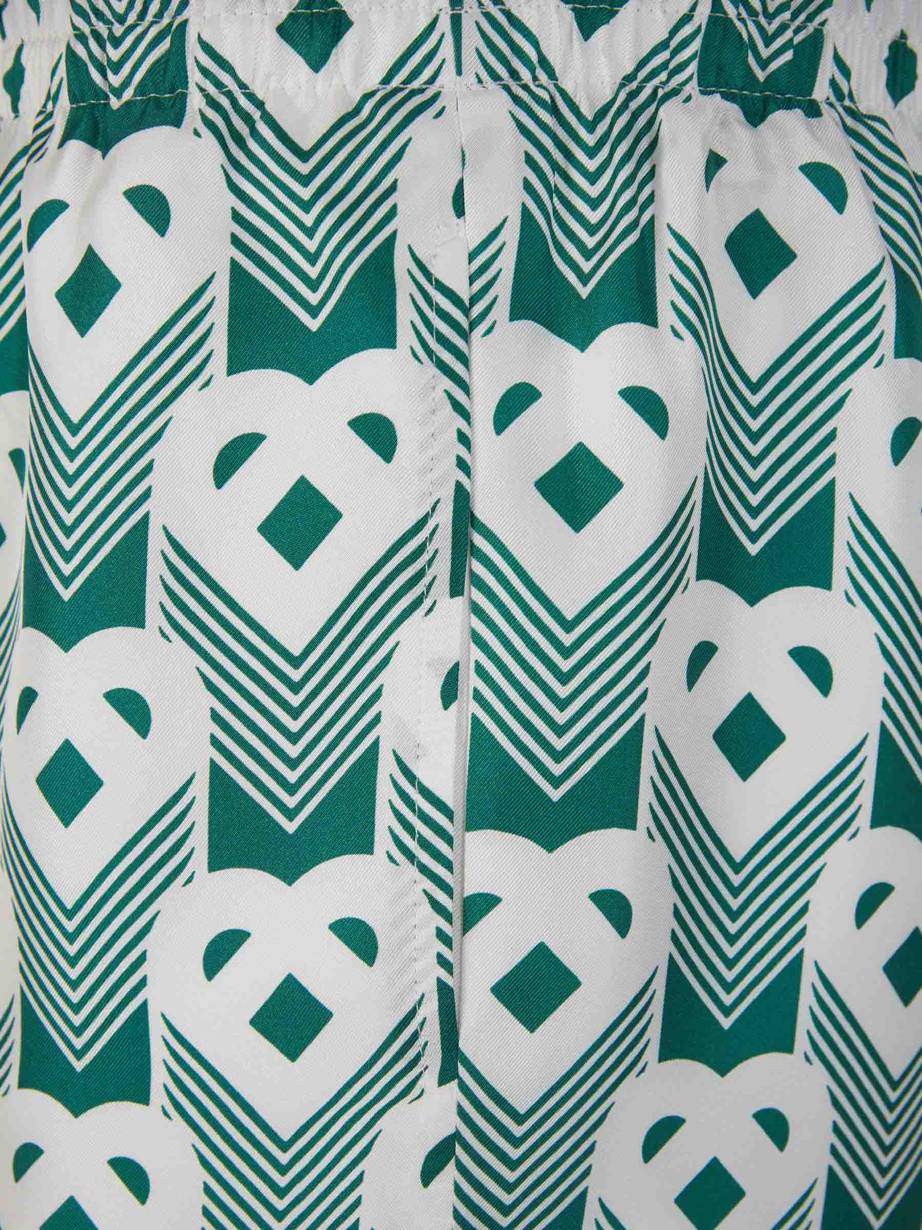 Heart Silk Bermuda Shorts