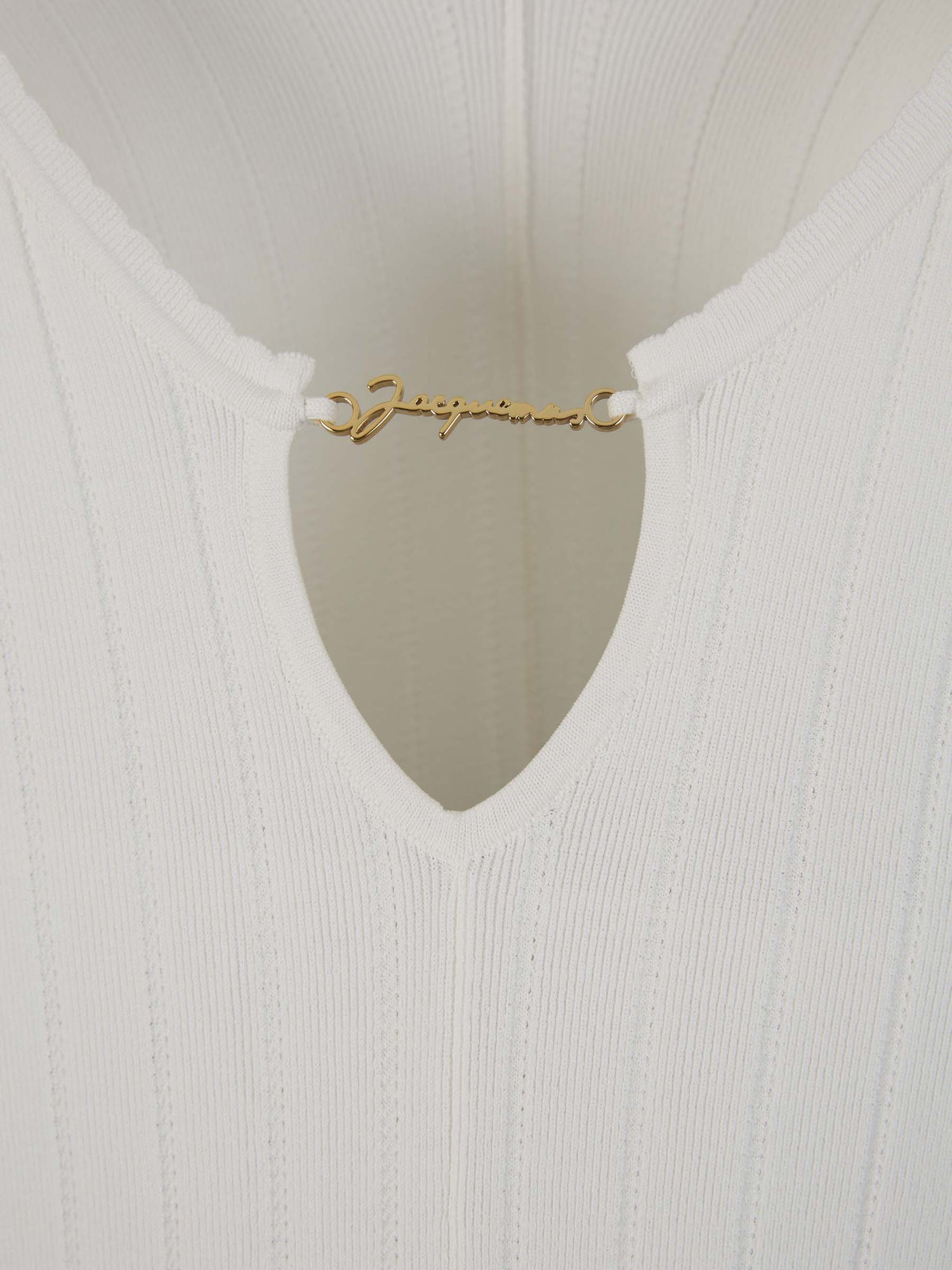 Jacquemus Top Punto Logo color Blanco sku 703-002095 02 - Foto 3