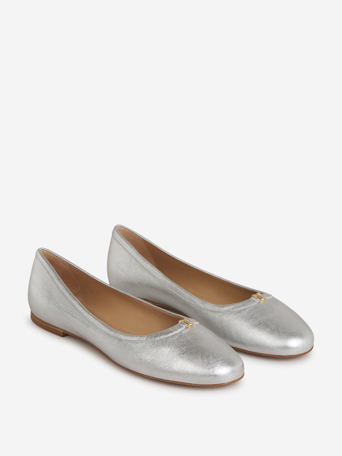 Metallic Marcie Ballerinas