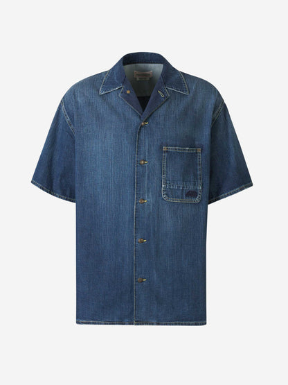 Alexander McQueen Camisa Oversized Denim color Azul Denim sku 532-000538 01 - Foto 1