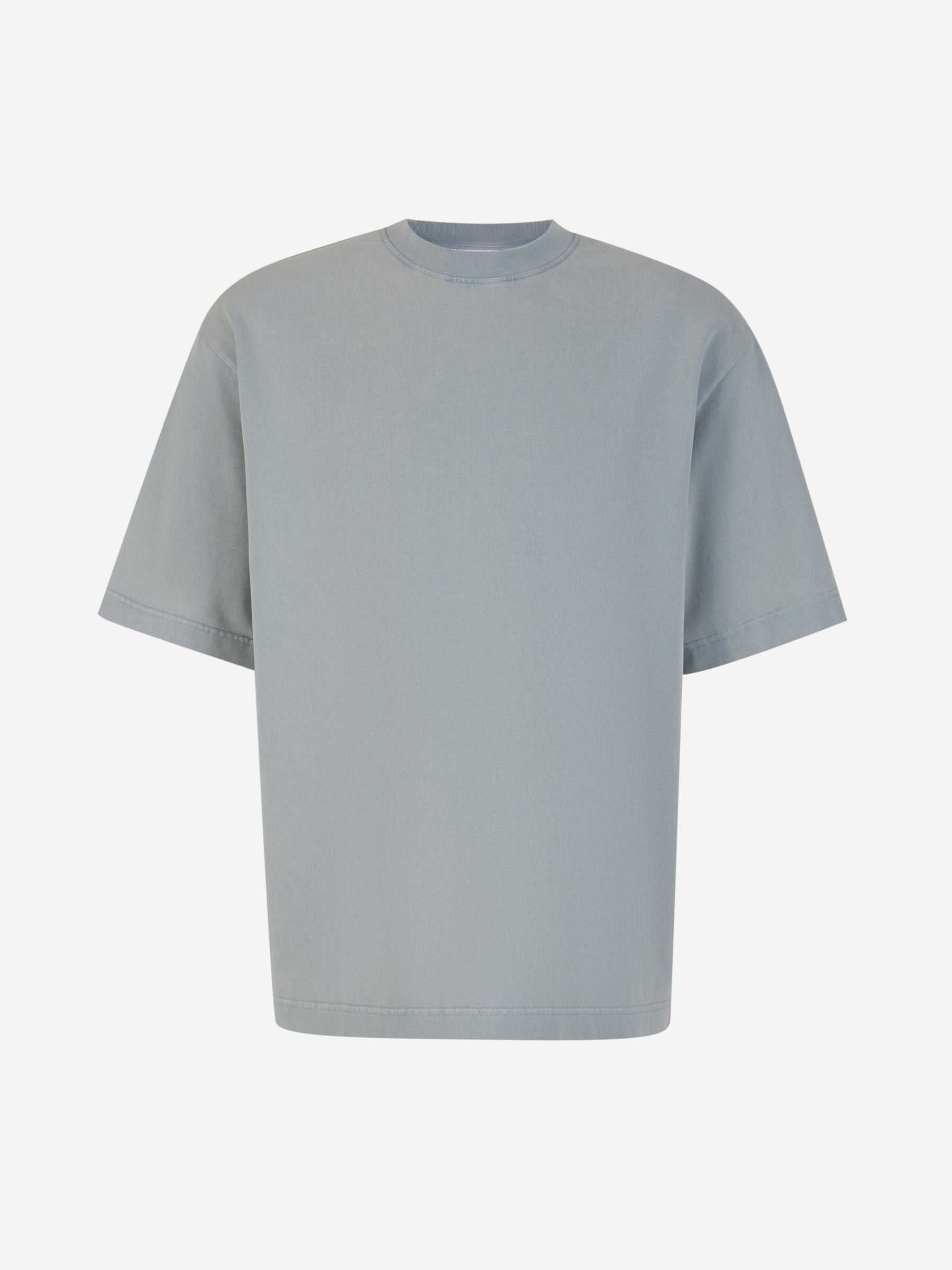 Acne Studios Camiseta Algodón Lisa color Azul Cielo sku 553-003528 02 - Foto 1