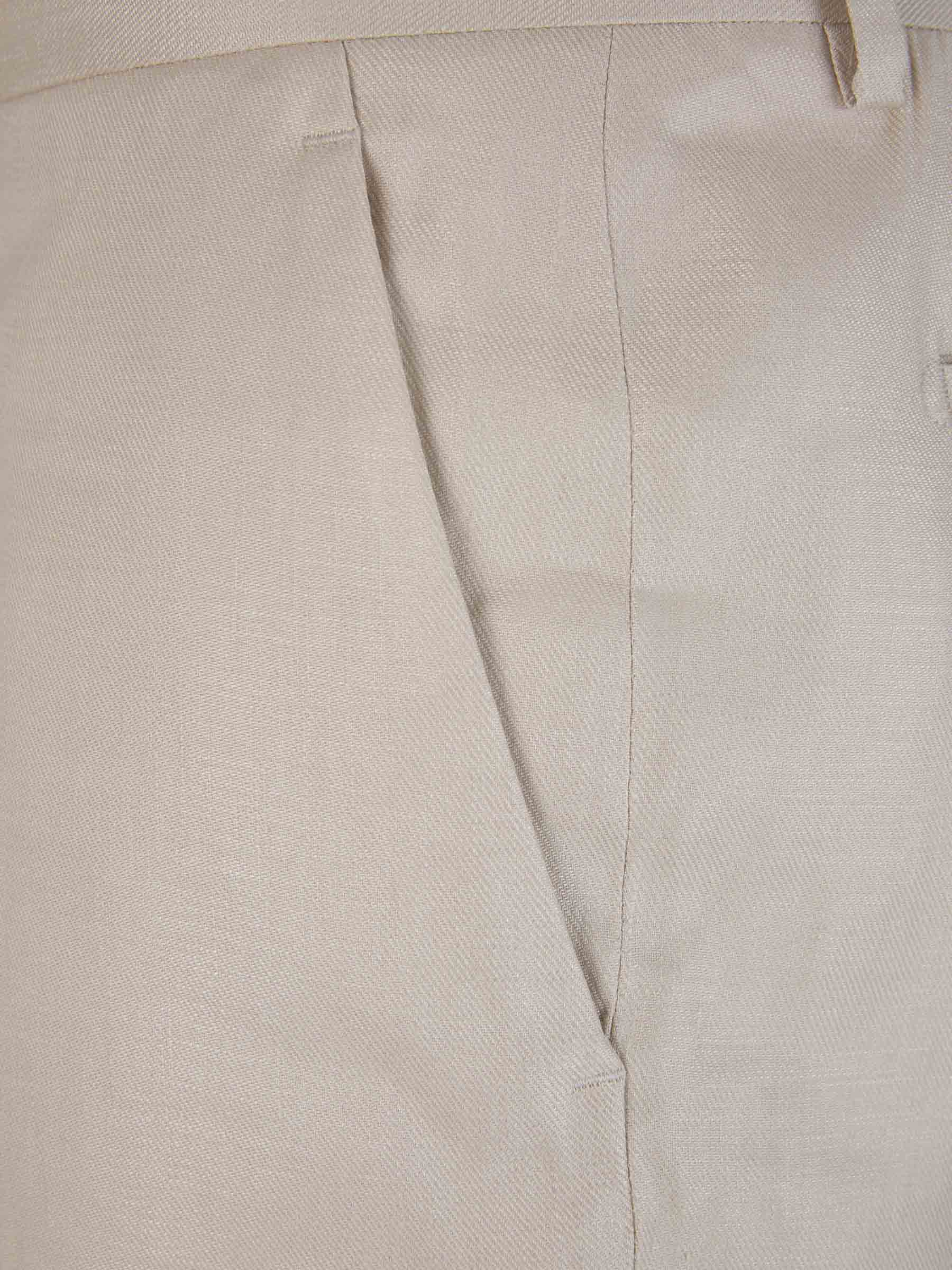 Lardini Pantalones Formales Lino color Beis sku 322-000446 02 - Foto 3