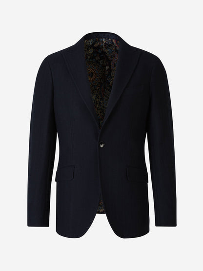 Textured Cotton Blazer